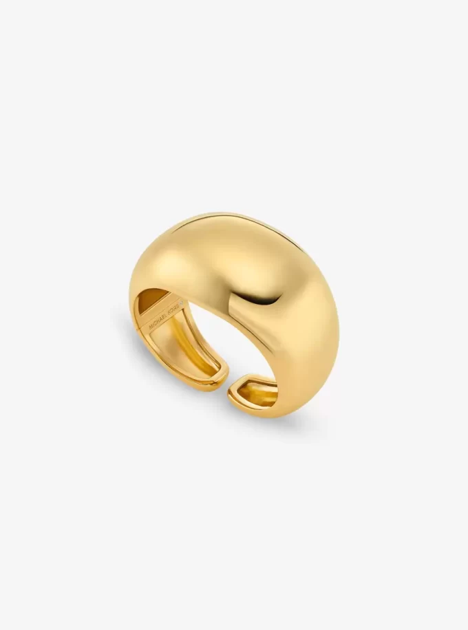 Large Precious Metal-Plated Brass Bubble Cuff Large Precious Metal-Plated Brass Bubble Cuff