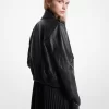 Leather Blouson Jacket
