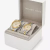 Lennox His and Hers Pavé Two-Tone Watch Set