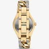 Lennox Pavé Gold-Tone Curb-Link Watch