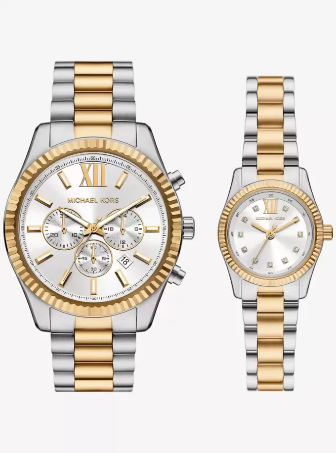 Lexington His and Hers Two-Tone Watch Set