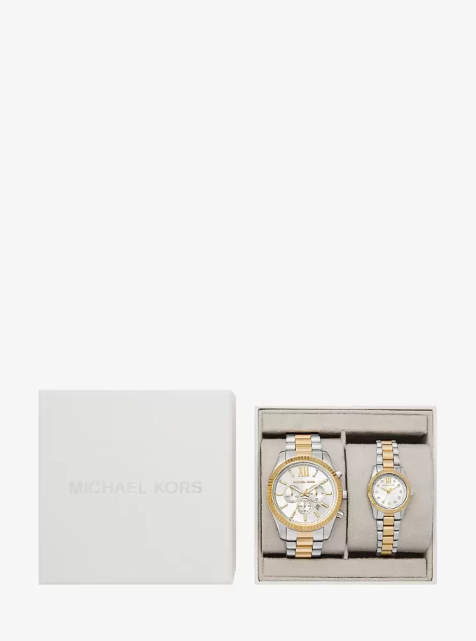 Lexington His and Hers Two-Tone Watch Set
