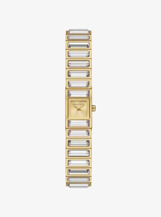 Limited-Edition Mini Darrington Pavé Bezel Gold-Tone Watch