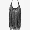 Limited-Edition Nolita Small Studded Fringe Suede Hobo Shoulder Bag Limited-Edition Nolita Small Studded Fringe Suede Hobo Shoulder Bag