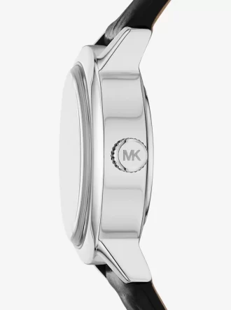 Limited-Edition Petite Maude Silver-Tone and Crocodile Embossed Leather Watch Limited-Edition Petite Maude Silver-Tone and Crocodile Embossed Leather Watch