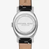 Limited-Edition Petite Maude Silver-Tone and Crocodile Embossed Leather Watch