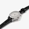 Limited-Edition Petite Maude Silver-Tone and Crocodile Embossed Leather Watch