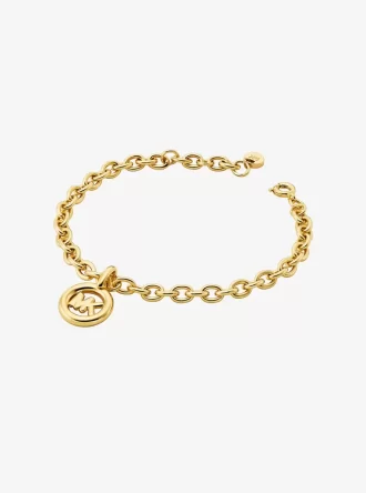 Logo Charm Chain-Link Bracelet