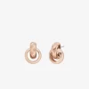 Logo Engraved Chunky Stud Earrings