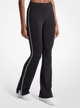 Logo Tape Flared Leggings