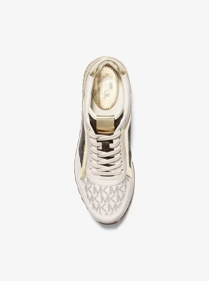 Maddy Two-Tone Logo Trainer