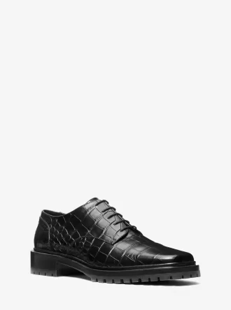 Marte Crocodile Embossed Leather Oxford