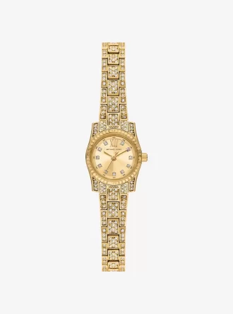 Micro Lexington Pavé Gold-Tone Watch