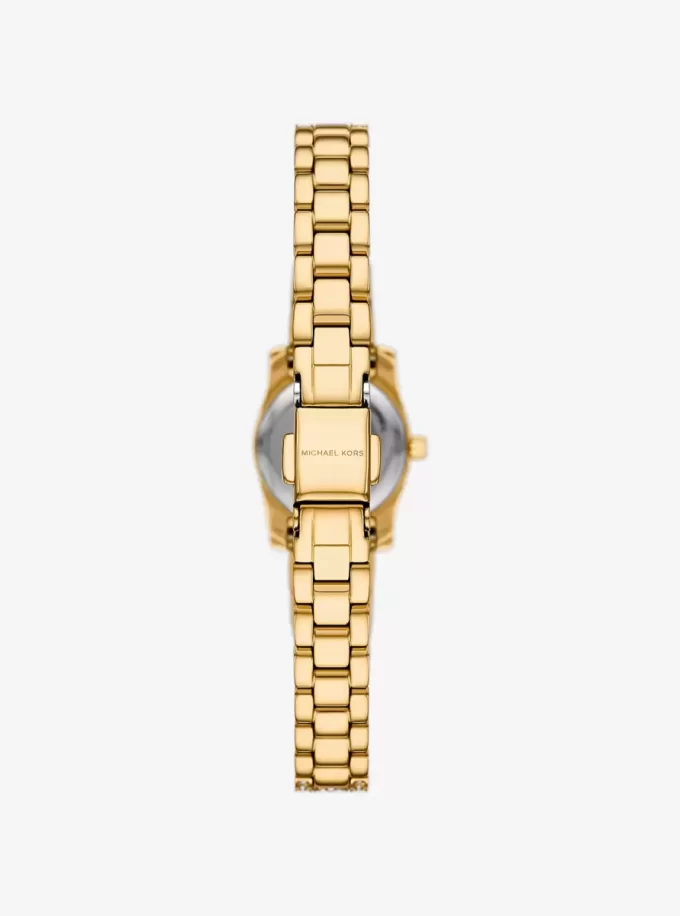 Micro Lexington Pavé Gold-Tone Watch