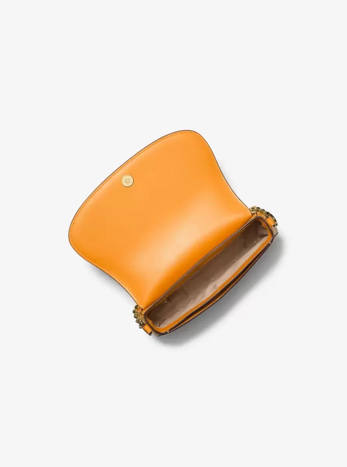 Mila Medium Leather Messenger Bag