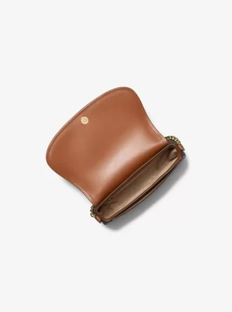 Mila Medium Signature Logo Messenger Bag