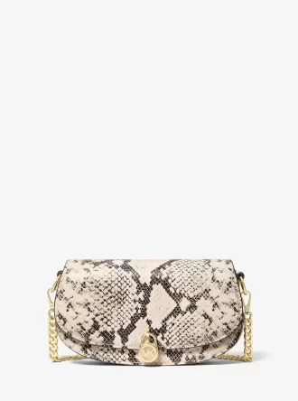 Mila Small Snake Embossed Crossbody Bag