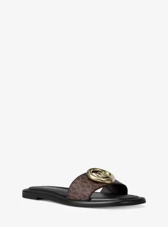 Milan Signature Logo Slide Sandal Milan Signature Logo Slide Sandal