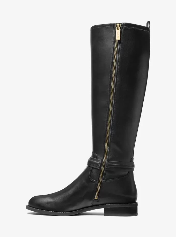 Mindy Leather Wide Calf Boot