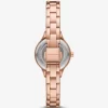 Mini Aspyn Pavé Rose Gold-Tone Watch