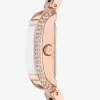 Mini Emery Pavé Rose Gold-Tone Watch