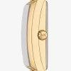 Mini Empire Pavé Gold-Tone Bangle Watch