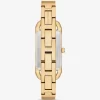 Mini Empire Pavé Gold-Tone Bangle Watch