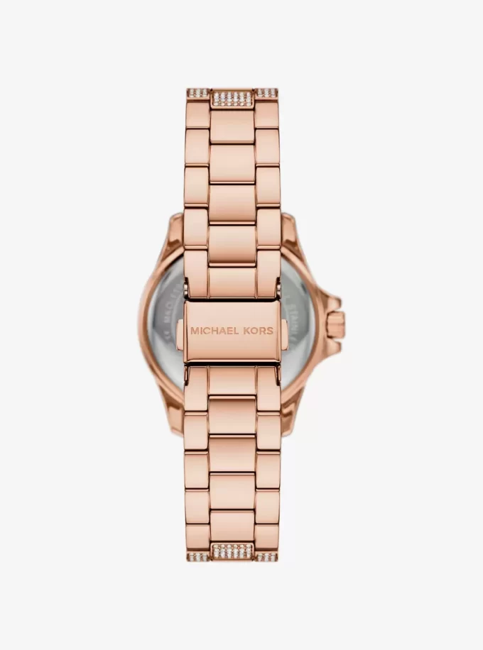 Mini Everest Pavé Rose Gold-Tone Watch