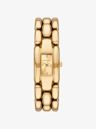 Mini Hally Pavé Gold-Tone Watch