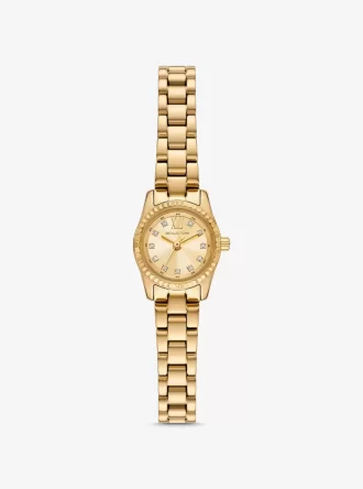 Mini Lexington Pavé Gold-Tone Watch