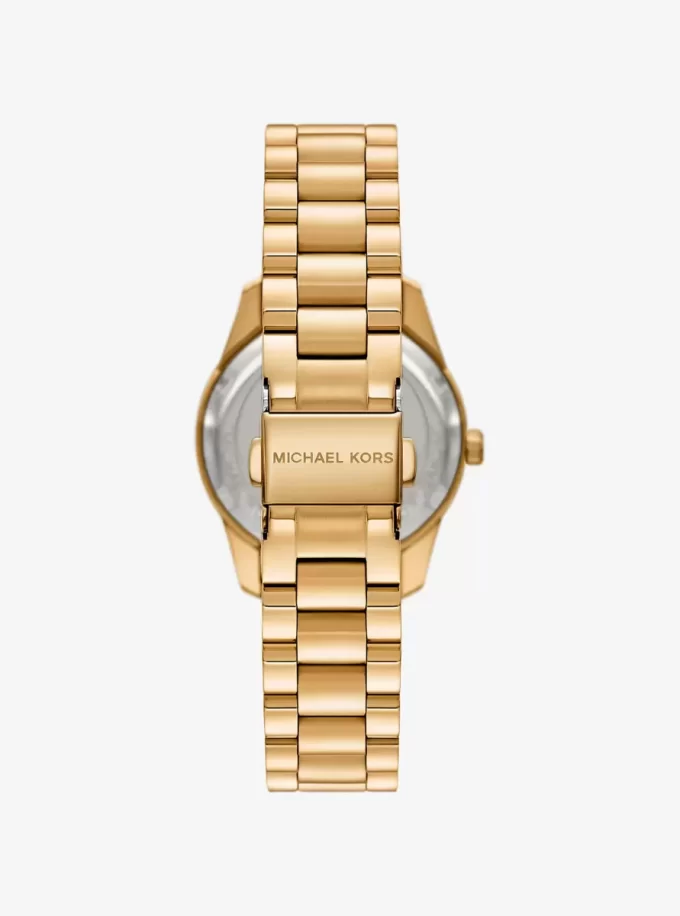 Mini Lexington Pavé Gold-Tone Watch