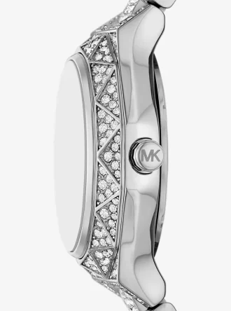 Mini Raquel Pavé Silver-Tone Watch