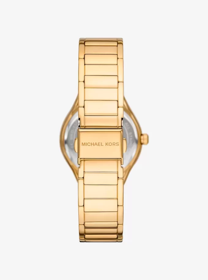 Mini Sylvia Pavé Gold-Tone Watch and Bracelet Gift Set