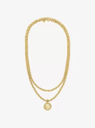MK Pop Charm Chain-Link Necklace