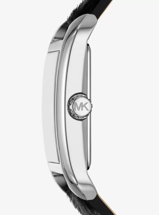 Monroe Leopard Print Calf Hair Watch