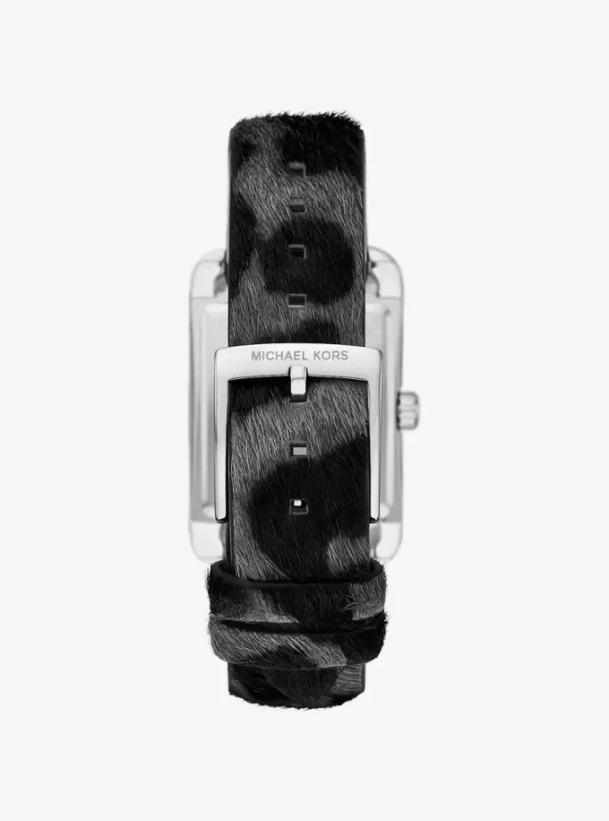 Monroe Leopard Print Calf Hair Watch