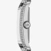 Monroe Pavé Silver-Tone Watch