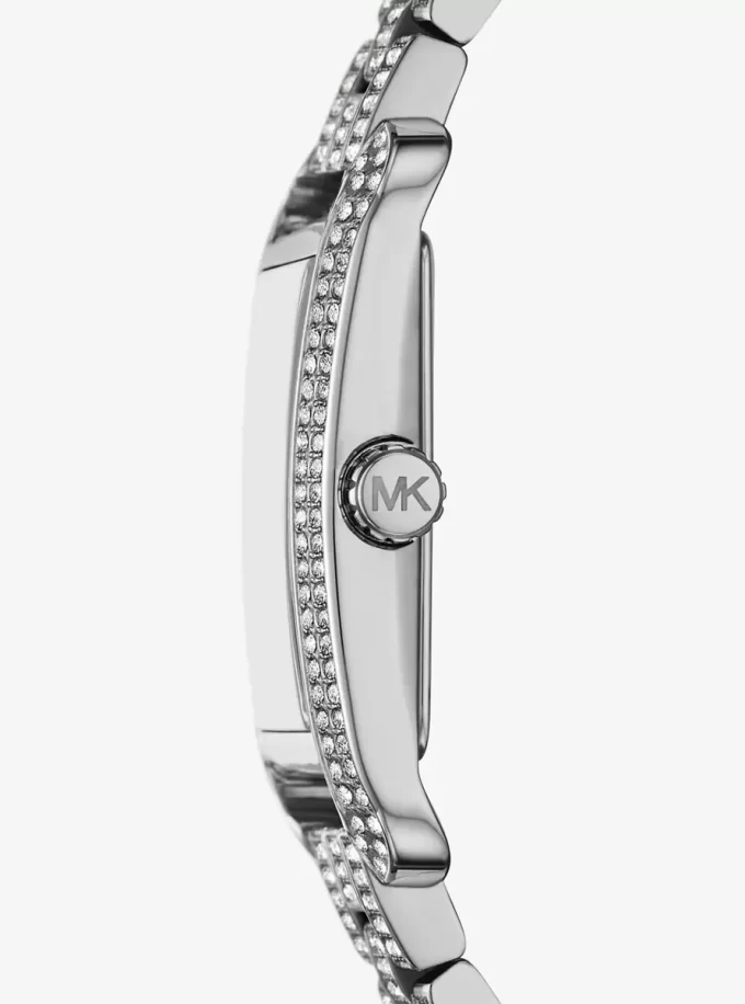 Monroe Pavé Silver-Tone Watch