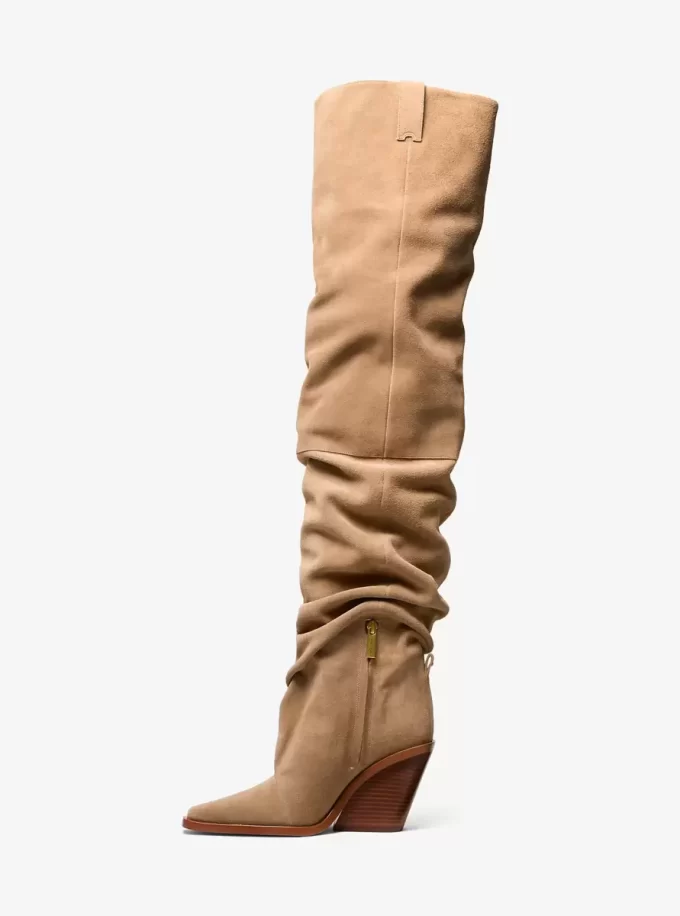 Noemie Suede Over-the-Knee Boot