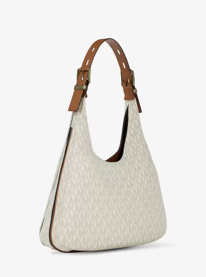 Nolita Large Signature Logo Hobo Shoulder Bag
