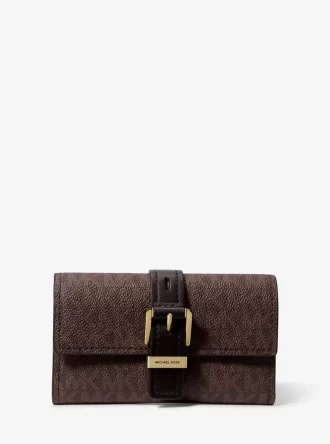 Nolita Medium Signature Logo Tri-Fold Wallet