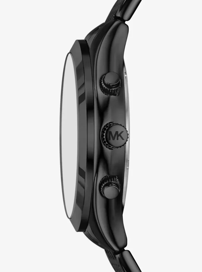 Oversized Aspyn Black-Tone Watch Oversized Aspyn Black-Tone Watch