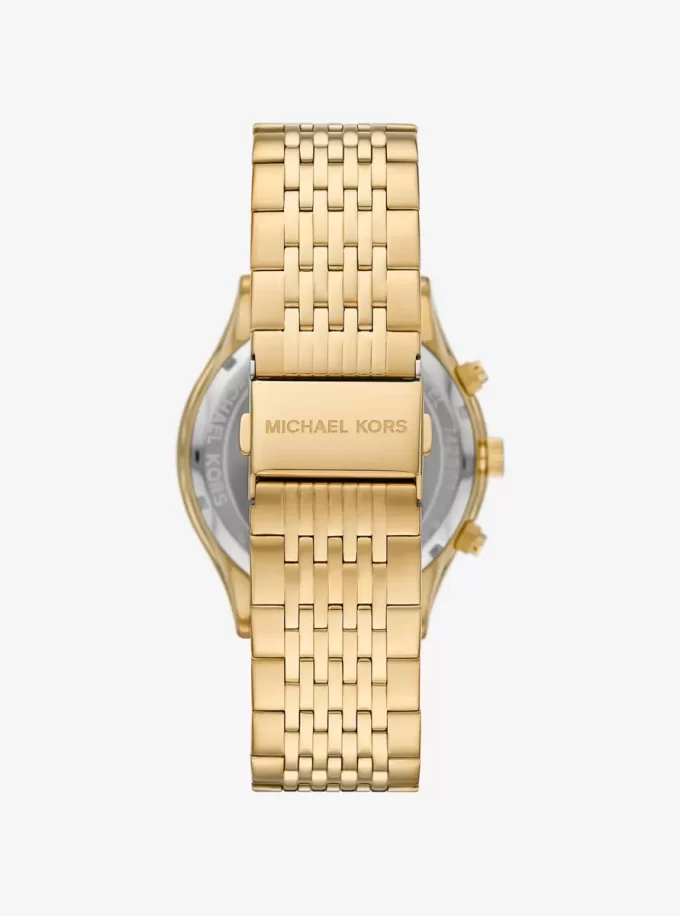 Oversized Aspyn Gold-Tone Watch