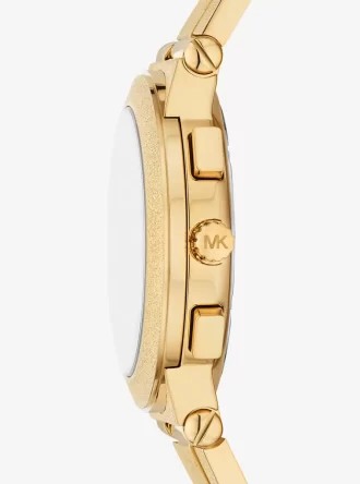 Oversized Billie Frosted Gold-Tone Watch