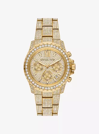 Oversized Everest Pavé Gold-Tone Watch