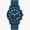 Oversized Hutton Blue-Tone Watch