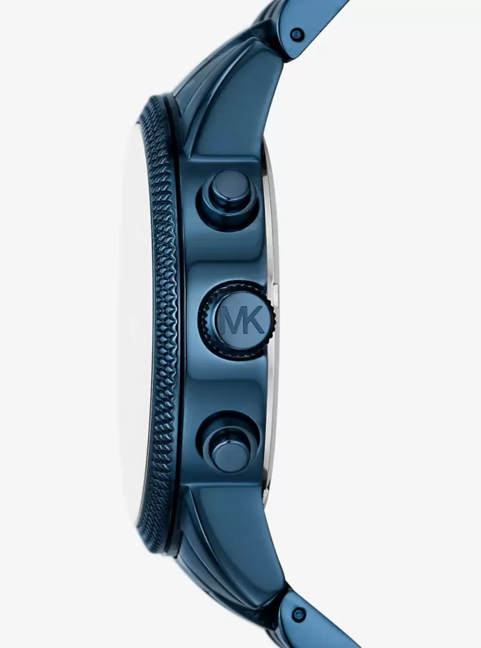 Oversized Hutton Blue-Tone Watch