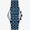 Oversized Hutton Blue-Tone Watch