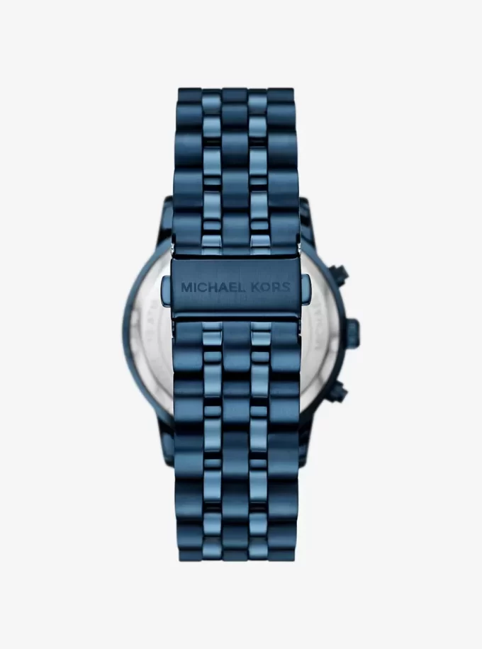 Oversized Hutton Blue-Tone Watch