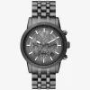 Oversized Hutton Gunmetal Watch